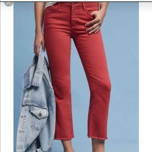 Anthropologie Pilcro Script red Jeans 26
